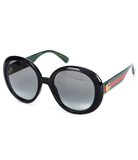 gucci sunglasses circle|gucci 55mm round sunglasses.